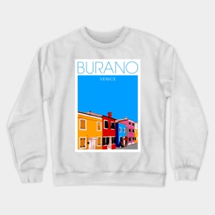 Burano Poster Crewneck Sweatshirt